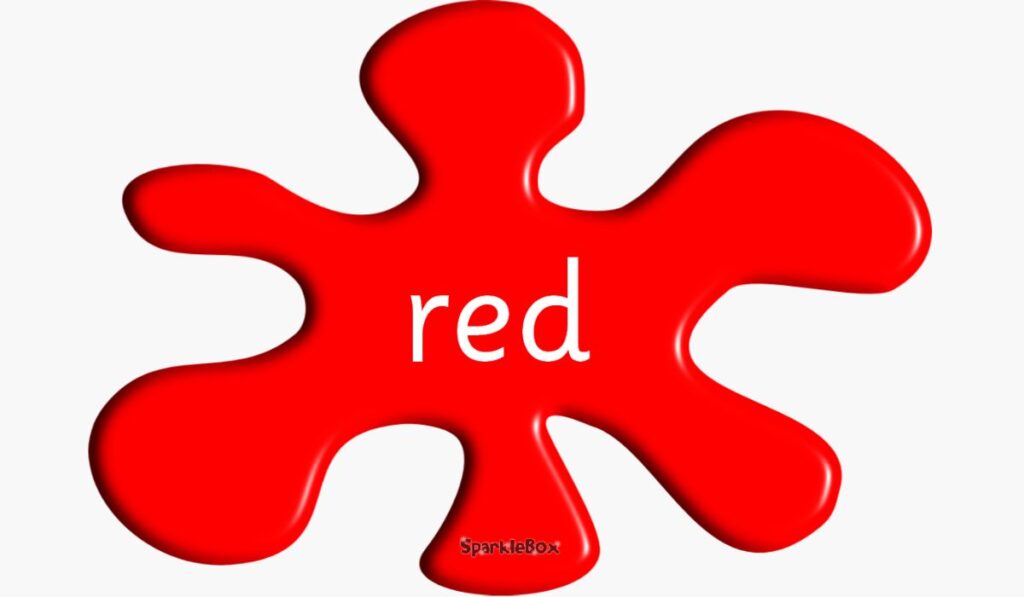 Red Colour Captions