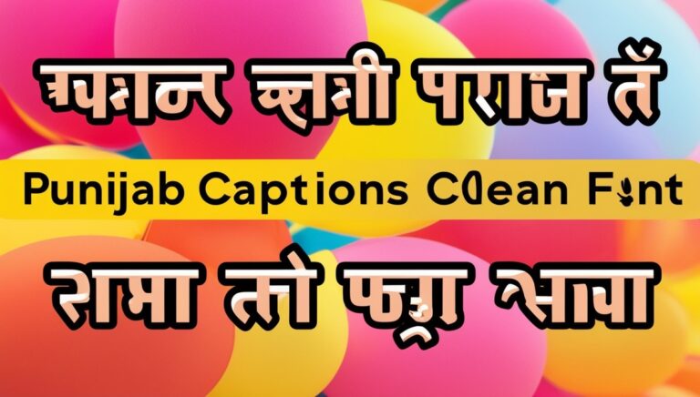 Punjabi Captions