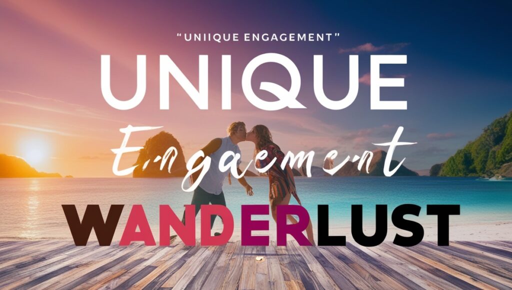 Unique Engagement Wanderlust