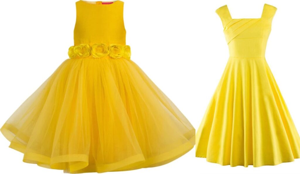  Yellow Colour Dress