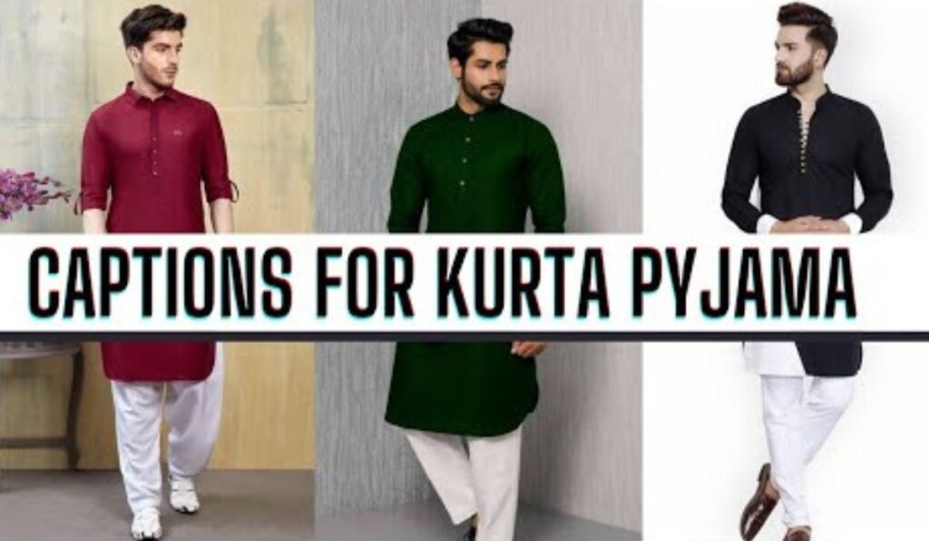 Boy Kurta Captions